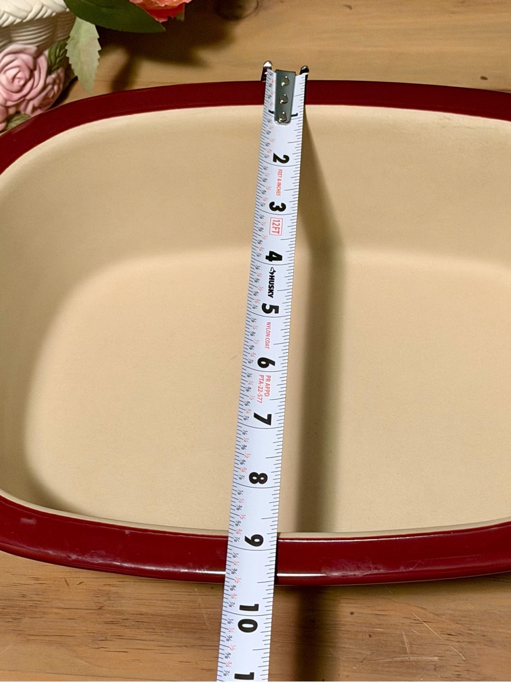 Pampered Chef Deep Covered Baker Cranberry 3.1 Qt Stoneware Dish - Picture 9 of 11